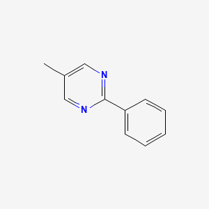 5-Methyl-2-phenylpyrimidine chemical structure (CAS 77232-48-5)