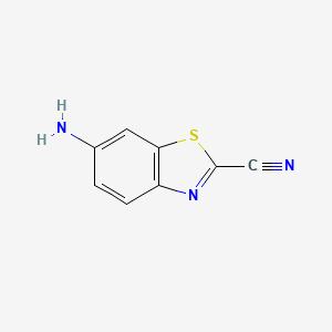 6-Amino-2-cyanobenzothiazole chemical structure (CAS 7724-12-1)