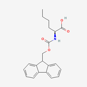 Fmoc-Nle-OH chemical structure (CAS 77284-32-3)