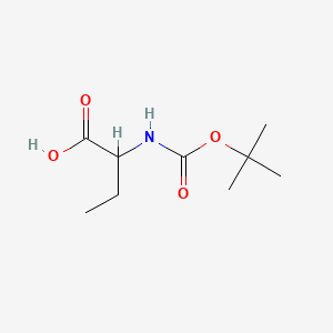 Boc-DL-Abu-OH chemical structure (CAS 77284-64-1)