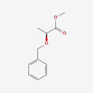 (S)-Methyl 2-(benzyloxy)propanoate chemical structure (CAS 77287-11-7)