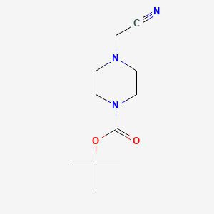 tert-Butyl 4-(cyanomethyl)piperazine-1-carboxylate chemical structure (CAS 77290-31-4)