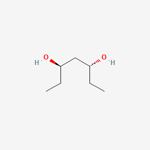 (3R,5R)-Heptane-3,5-diol chemical structure (CAS 77291-90-8)