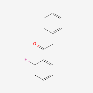 1-(2-Fluorophenyl)-2-phenylethanone chemical structure (CAS 77294-82-7)