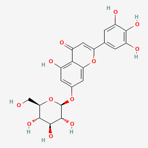 Tricetin 7-O-glucoside chemical structure (CAS 77298-67-0)