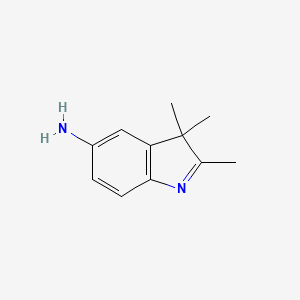 2,3,3-Trimethyl-3H-indol-5-amine chemical structure (CAS 773-63-7)