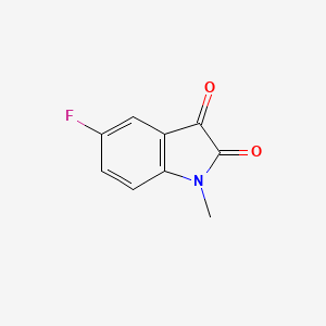 5-Fluoro-1-methylindoline-2,3-dione chemical structure (CAS 773-91-1)