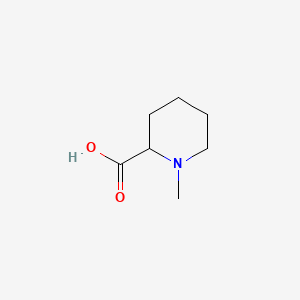 1-Methylpiperidine-2-carboxylic acid chemical structure (CAS 7730-87-2)
