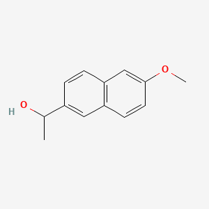 1-(6-Methoxynaphthalen-2-yl)ethanol chemical structure (CAS 77301-42-9)