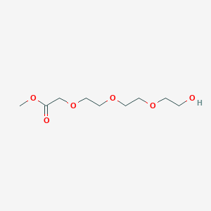 Methyl 2-(2-(2-(2-hydroxyethoxy)ethoxy)ethoxy)acetate chemical structure (CAS 77303-63-0)