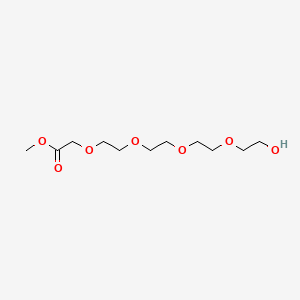 Methyl 14-hydroxy-3,6,9,12-tetraoxatetradecan-1-oate chemical structure (CAS 77303-64-1)
