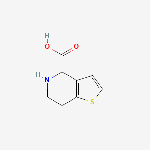 4,5,6,7-Tetrahydrothieno[3,2-c]pyridine-4-carboxylic acid chemical structure (CAS 77307-66-5)