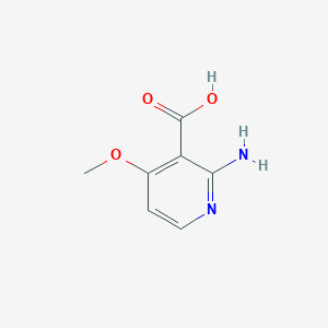 2-Amino-4-methoxynicotinic acid chemical structure (CAS 773099-92-6)
