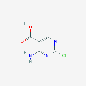 4-Amino-2-chloropyrimidine-5-carboxylic acid chemical structure (CAS 773109-69-6)