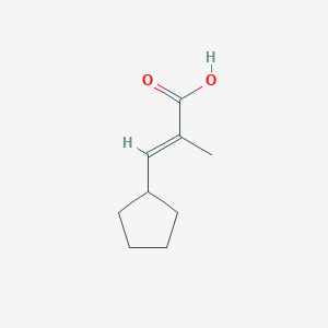 3-Cyclopentyl-2-methylacrylic acid chemical structure (CAS 773112-99-5)