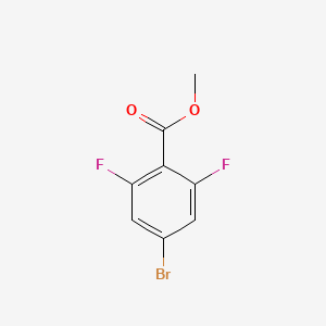 Methyl 4-bromo-2,6-difluorobenzoate chemical structure (CAS 773134-11-5)