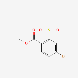 Methyl 4-bromo-2-(methylsulfonyl)benzoate chemical structure (CAS 773134-43-3)