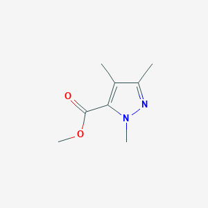 Methyl 1,3,4-trimethyl-1H-pyrazole-5-carboxylate chemical structure (CAS 773136-70-2)