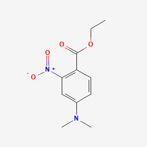Ethyl 4-(dimethylamino)-2-nitrobenzoate chemical structure (CAS 773136-77-9)