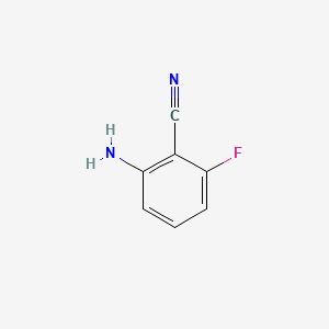 2-Amino-6-fluorobenzonitrile chemical structure (CAS 77326-36-4)