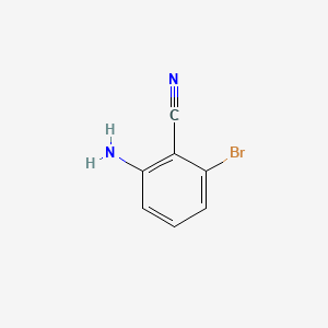 2-Amino-6-bromobenzonitrile chemical structure (CAS 77326-62-6)