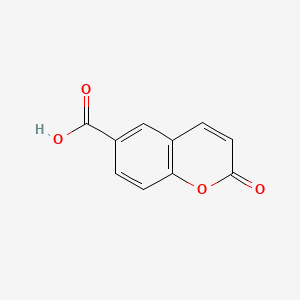 2-Oxo-2H-chromene-6-carboxylic acid chemical structure (CAS 7734-80-7)