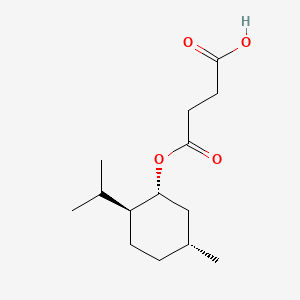 4-(((1R,2S,5R)-2-Isopropyl-5-methylcyclohexyl)oxy)-4-oxobutanoic acid chemical structure (CAS 77341-67-4)