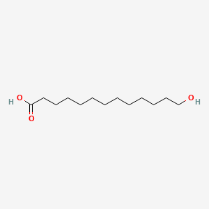 13-Hydroxytridecanoic acid chemical structure (CAS 7735-38-8)
