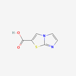 Imidazo[2,1-b]thiazole-2-carboxylic acid chemical structure (CAS 773841-78-4)