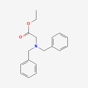 Ethyl 2-(dibenzylamino)acetate chemical structure (CAS 77385-90-1)