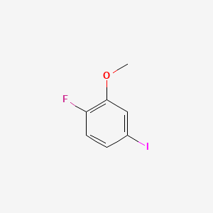 1-Fluoro-4-iodo-2-methoxybenzene chemical structure (CAS 773855-64-4)