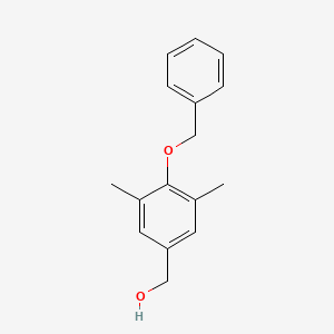 (4-(Benzyloxy)-3,5-dimethylphenyl)methanol chemical structure (CAS 773868-60-3)