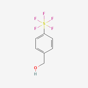 4-(Pentafluorosulfur)benzyl alcohol chemical structure (CAS 773872-73-4)