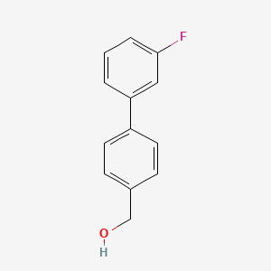 (3'-Fluoro-[1,1'-biphenyl]-4-yl)methanol chemical structure (CAS 773873-05-5)
