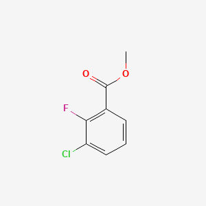 Methyl 3-chloro-2-fluorobenzoate chemical structure (CAS 773874-05-8)