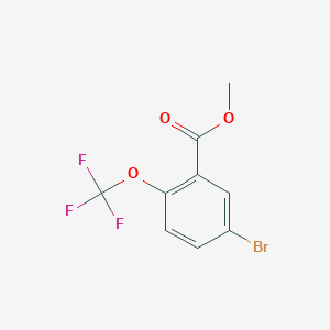 Methyl 5-bromo-2-(trifluoromethoxy)benzoate chemical structure (CAS 773874-13-8)