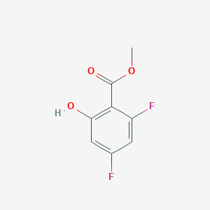 Methyl 2,4-difluoro-6-hydroxybenzoate chemical structure (CAS 773874-16-1)