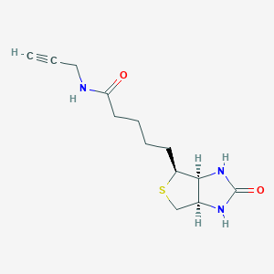 5-((3aS,4S,6aR)-2-Oxohexahydro-1H-thieno[3,4-d]imidazol-4-yl)-N-(prop-2-yn-1-yl)pentanamide chemical structure (CAS 773888-45-2)
