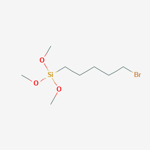 (5-Bromopentyl)trimethoxysilane chemical structure (CAS 773893-02-0)