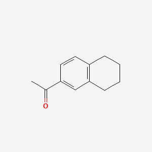 1-(5,6,7,8-Tetrahydronaphthalen-2-yl)ethanone chemical structure (CAS 774-55-0)