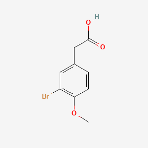 3-Bromo-4-methoxyphenylacetic acid chemical structure (CAS 774-81-2)
