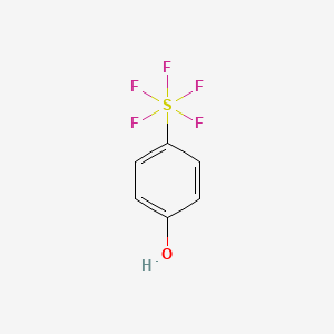 4-(Pentafluorosulfanyl)phenol chemical structure (CAS 774-94-7)