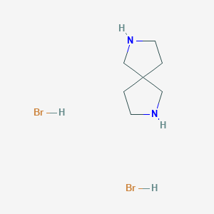 2,7-Diazaspiro[4.4]nonane dihydrobromide chemical structure (CAS 77415-55-5)