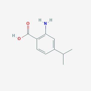 2-Amino-4-isopropylbenzoic acid chemical structure (CAS 774165-27-4)