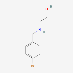 2-((4-Bromobenzyl)amino)ethanol chemical structure (CAS 774191-64-9)