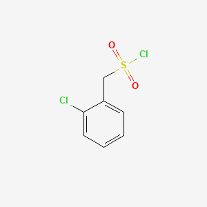 (2-Chlorophenyl)methanesulfonyl chloride chemical structure (CAS 77421-13-7)