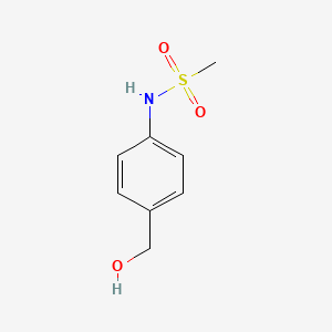 N-(4-(Hydroxymethyl)phenyl)methanesulfonamide chemical structure (CAS 774238-85-6)