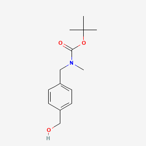 tert-Butyl 4-(hydroxymethyl)benzyl(methyl)carbamate chemical structure (CAS 774238-90-3)