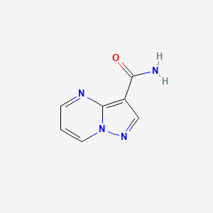 Pyrazolo[1,5-a]pyrimidine-3-carboxamide chemical structure (CAS 774549-55-2)