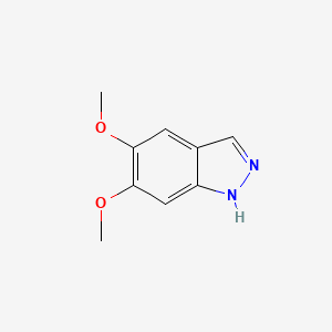 5,6-Dimethoxy-1H-indazole chemical structure (CAS 7746-30-7)